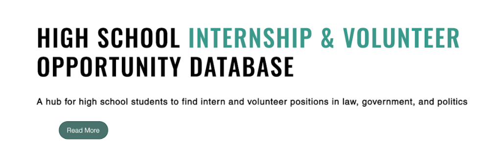 Database To Find High School Internships | Polygence